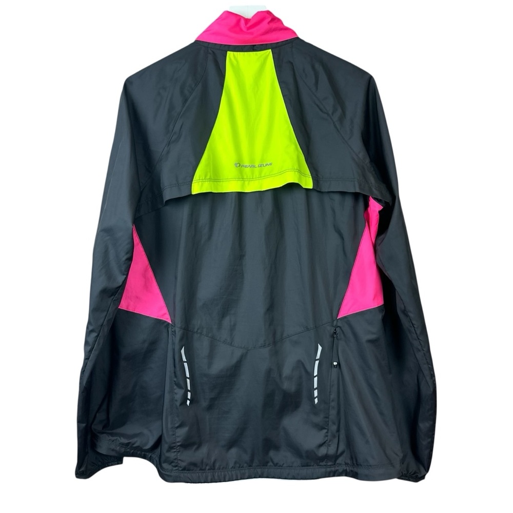 Pearl Izumi Elite Barrier Convertible Black Pink Windbreaker Jacket Women Sz XXL - Picture 3 of 3